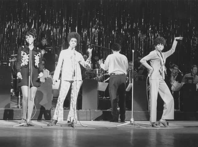The Supremes in The Royal Command Performance at the London Palladium, 1968.
