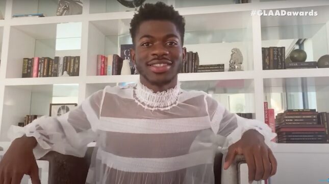 I Desperately Need Lil Nas X's Diaphanous Victorian Ghost Blouse