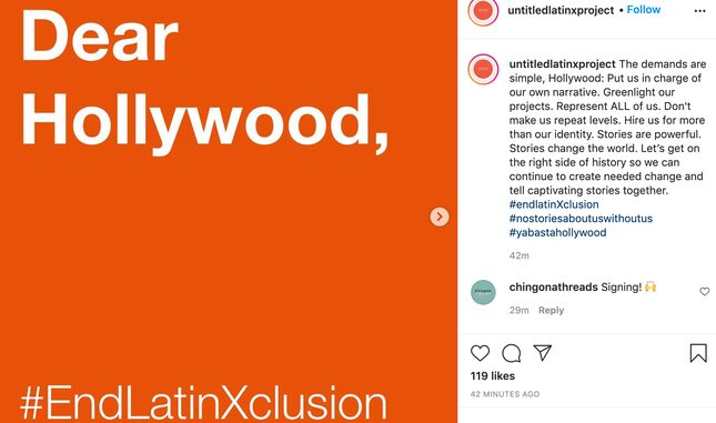 Latinx Writers 'Refuse to Be Filtered Through a White Perspective' in Open Letter to Hollywood
