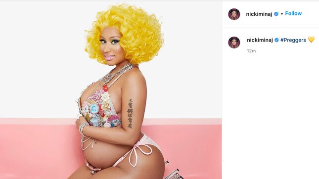 Nicki Minaj Is Extremely Pregnant [Updated]