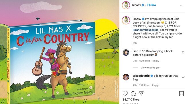 Lil Nas X Is Just the Latest Celebrity to Write a Children's Book