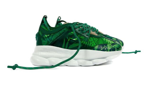 Is This Shoe OK? J. Lo’s Green Versace Dress… As a Sneaker