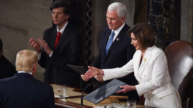 Things Seem to Be a Little Icy Between Pelosi & Trump, for Some Reason