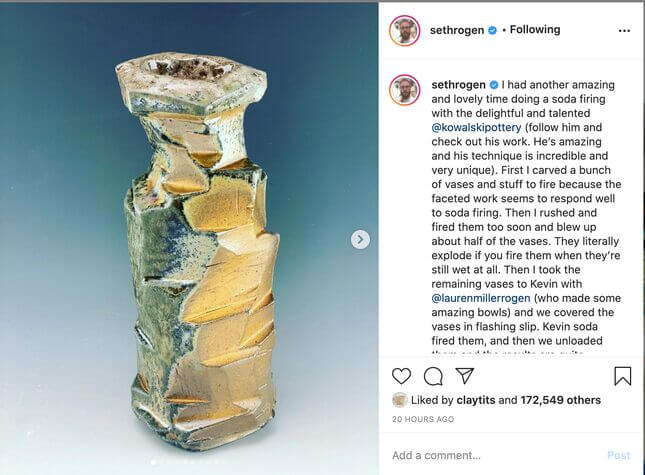I Love Seth Rogen's Pottery