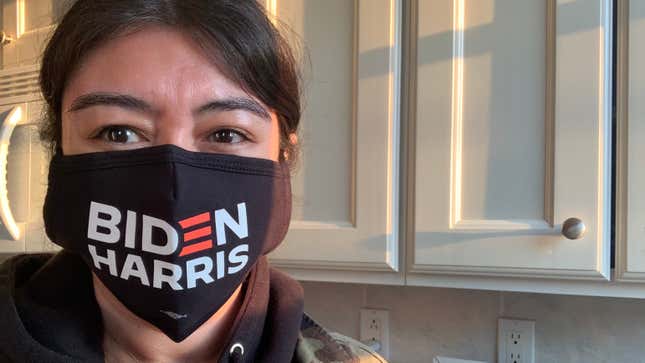 What I Learned Wearing a Biden Campaign Face Mask to Try and Stave Off My Election Fatigue