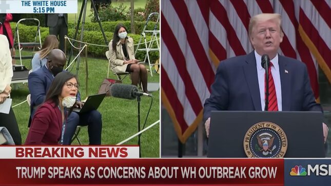 Trump Ends Press Conference After Mean Women Journalists Press Him to Answer a Question