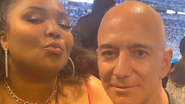 As if Destroying the Planet Wasn't Enough, Now Jeff Bezos Wants His Picture Taken With Lizzo