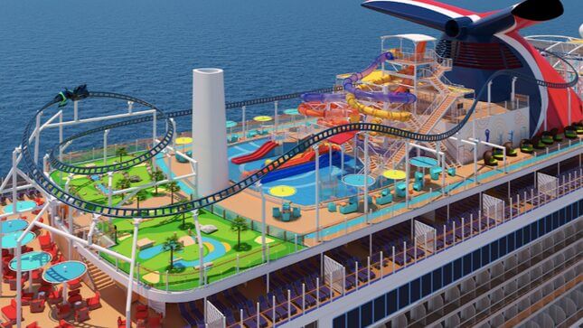 How Hard Would You Barf on This Cruise Ship Roller Coaster?