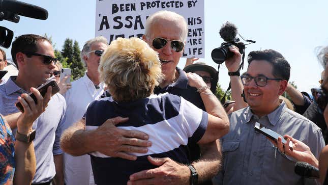 The New York Times Would Like You to Know That Some Women Personally Like to Hug Joe Biden