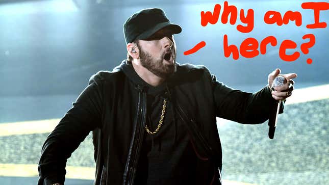 Don't Worry, Eminem Is Also Not Really Sure Why He Was at the Oscars