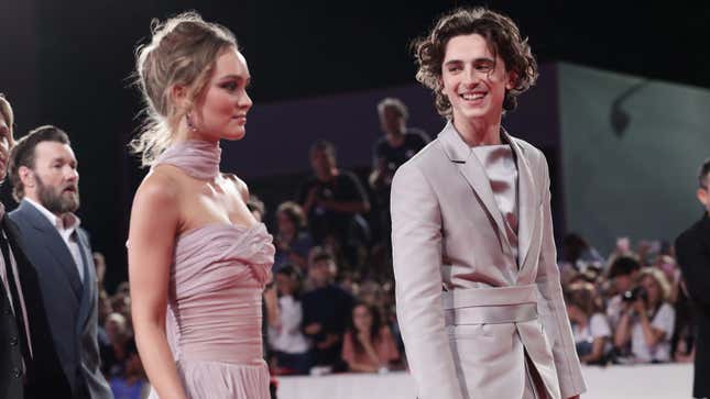 Lily-Rose Depp and Timothée Chalamet Seem to Be Having a Nice Time Making Out in Italy