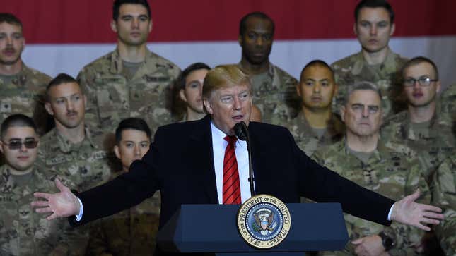 Donald Trump Went to Afghanistan to Personally Thank the Troops