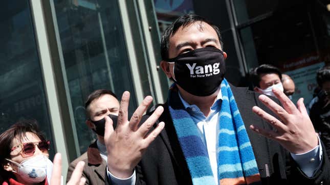 Andrew Yang Wants You to Know He Can Name Two Gay People and One Gay Bar