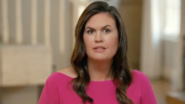 Just a Few Observations From Sarah Huckabee Sanders’s Long-Ass Campaign Announcement Video