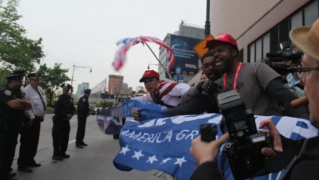 'The Prodigal Son Comes Home': Protesters and Fans Greet Trump on First Presidential Visit to NYC
