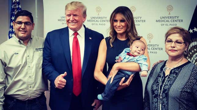 The El Paso Shooting Survivors Didn't Want To Meet Trump, So He Found a Baby Who Would
