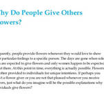 Some Women Actually Don’t Want You to Give Them Flowers, OK?