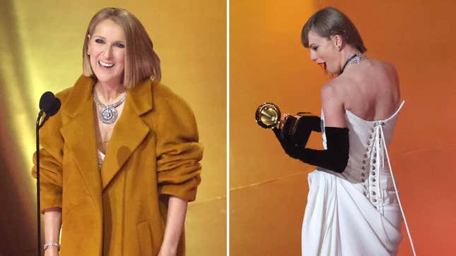 Taylor Swift Made Grammys History and Got to Stand on Stage With Celine Dion