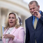 Marjorie Taylor Greene Appears to Kick Gun Control Advocate, Twice