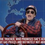 SNL's Cecily Strong as 'Tammy the Trucker': 'We All Love Someone Who’s Had an Abortion'