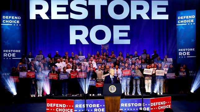 Gaza Protesters Crashed Biden’s ‘Restore Roe’ Rally. We Talked to Some of Them.