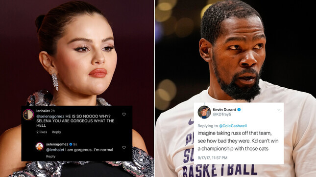 Selena Gomez Seems to Have Attended the Kevin Durant School of Fighting Your Own Fans Online