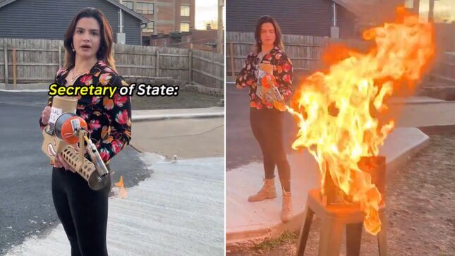 Missouri GOP Candidate Torches Books in Bizarre Stunt for Office With No Book-Banning Power