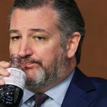 Ted Cruz Chugs Diet Dr. Peppers While Being Racist, Discussing Child Porn
