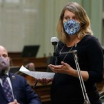 Postpartum Mom Hauls Her Newborn to the California State Assembly After Being Denied Proxy Vote