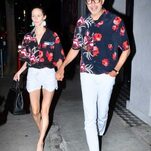 I Remain Puzzled by Jeff Goldblum and Emilie Livingston's Matching Date-Night Shirts