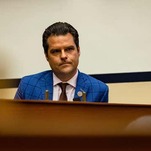 Thinks Don't Look Good for Ol' Matt Gaetz