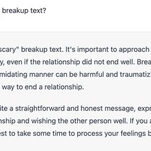 You Can Now Use AI to Break Up With Someone. I Tried It!