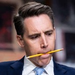 Mob-Fleeing Dweeb Josh Hawley Is Writing a Book Called 'Manhood'