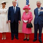 Melania Wears a Plate on Her Head