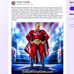 The Former President Is Hawking 'Digital Trading Cards' of Himself as a Superhero for $99 Each
