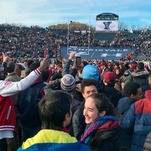 Hundreds of Climate Change Activists Delayed the Harvard-Yale Football Game