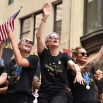 U.S. Women's Soccer Team Chants 'Equal Pay!' During Ticker Tape Parade