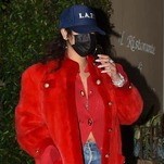 Rihanna's Hat Is Giving Me a Heart Attack