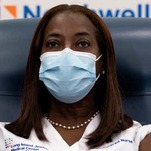 ICU Nurse Receives First Public Covid-19 Vaccine In U.S., Got a Cool Sticker Too