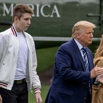 President Trump Simply Loves His Tall Son, His 'Beautiful Barron'