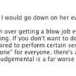 Is It Selfish For a Woman to Declare That She's Done with Blowjobs?
