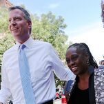 NYC Mayor Bill de Blasio Appears to Have Used Wife Chirlane McCray as a Literal Human Shield