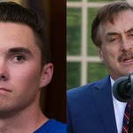 It's 2021 and David Hogg and the MyPillow Dude Are Locked In an Ideological Battle Over Artificial Down (Help!)