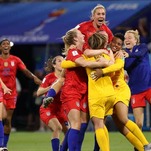 Please Enjoy These Photos of the US Women's Soccer Team Sipping Tea, Butchering England