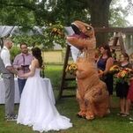 The Woman Who Wore a T-Rex Costume to Her Sister's Wedding Is the Best Person in America