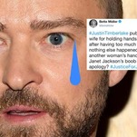 Bette Midler Joins Our Pointing Circle and Demands That Justin Timberlake Apologize to Janet Jackson, Specifically