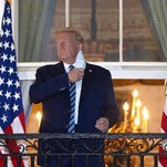 Trump's 'Manly' Performance of Virus-Busting Strength