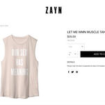 Buy Your Loved Ones a ZAYN Graphic Muscle Tee That Screams 'OUR SEX HAS MEANING'