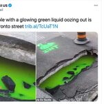 Would You Have Sex With This Sinkhole Oozing Green Slime in Toronto?