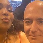 As if Destroying the Planet Wasn't Enough, Now Jeff Bezos Wants His Picture Taken With Lizzo